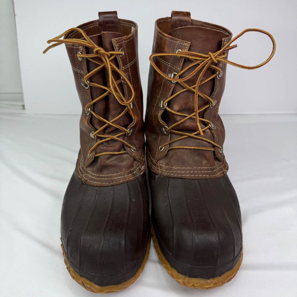 Vintage 1980s L.L. Bean Maine Hunting Shoes Duck Boots Men's 12 USA Made 6310